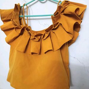 Mustard Yellow Lettuce Top