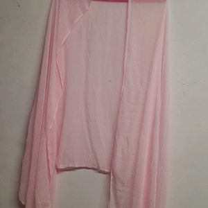 Pink Chiffon Plane Dupatta