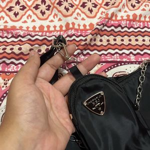 Prada And Savana Black Dupe Sling Bag