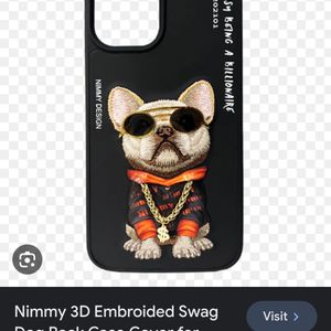 3D Embroidered Swag Dog Case