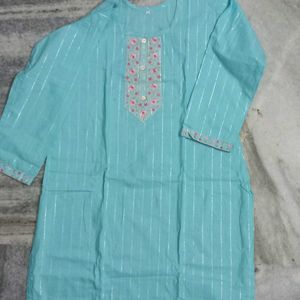 sky blue kurti