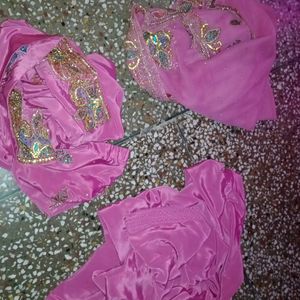 Silk Suit Set With Dupatta