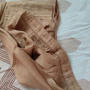 Brown Kurti+Pant+Dupatta