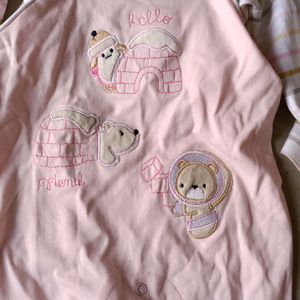 Baby Pink Colour Baby Romper