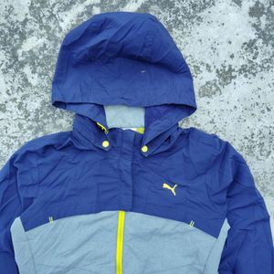 Puma Jacket Grey And Blue