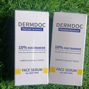 Dermdoc 10% Niacinamide Face Serum Pack Of 2