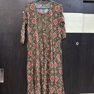 Jaipuri Kurti With Mirror Work