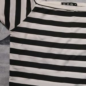 Black & White Slim Fit Tee