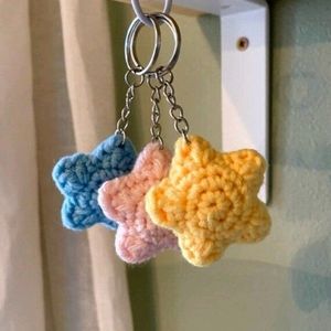 Crochet Star Keychains