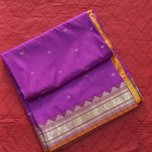 Purple Silk Saree