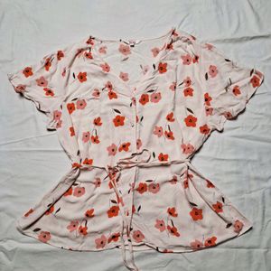 Floral Peach Top