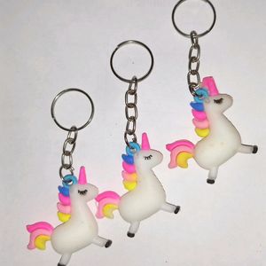 Unicorn Keychain, Bag Charm (3pcs)