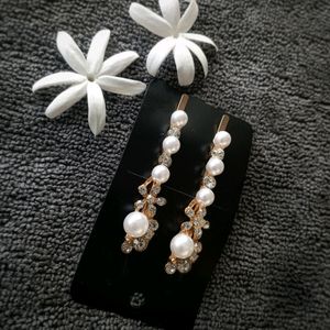 Hair Pin With Pearls And Gems