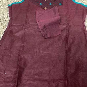 New Maroon N Green Kurta Set For Grabs