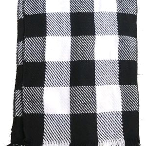 Men & Women Casual Checkered Woolen Muffler, Scarf