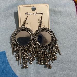 Oxidised Mirrio Earings