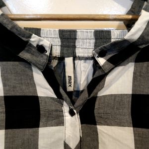 Max B&W Checked Shirt(Women)