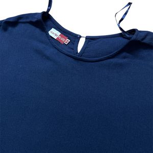 Large Size Dark Blue Top For Girls/Women