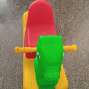 Multi Color Plastic Horse Ride-on Toy