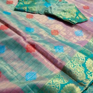 Pattu Saree With Blouse