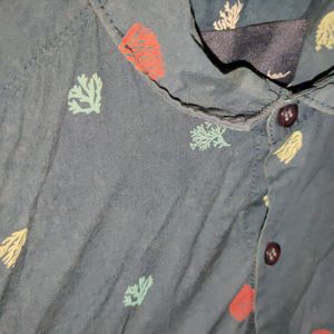 Blue Printed Mast & Harbor Shirt