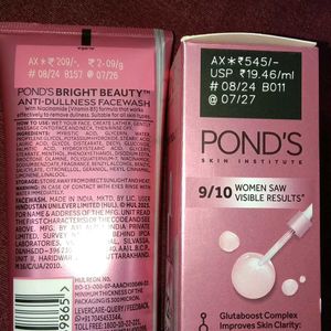 PONDS BRIGHTNRSS FACEWASH/SERUM ANTI PIGMENTATION