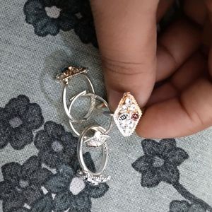 Silver Toy Ring Two Sets