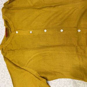 Beautiful Flawless Mustard Kurta