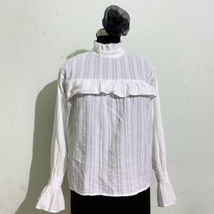 White Korean Cotton Top
