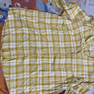 Yellow Color Shirt Type Top