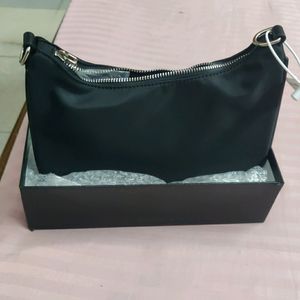 PRADA INSPIRED BLACK POCHETTE WITH  POUCH