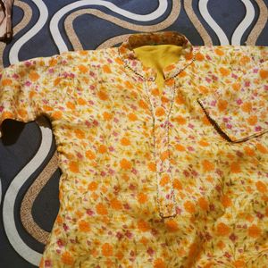 Beautiful Yellow Kurti For Daily Used