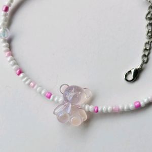 Shimmer Gummy Bear Beaded Choker