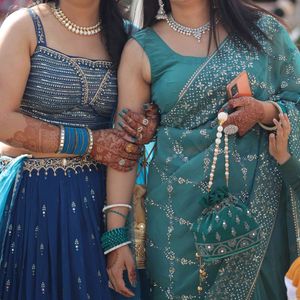 Blue Lehnga With Blouse And Dupata