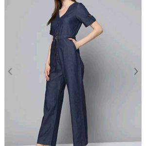 CHEMISTRY Navy Blue Jumpsuit (M)