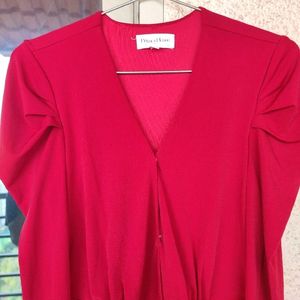 U.S BRAND Vibrant Red Dress