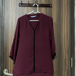 Burgundy Stylish Top