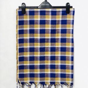 Blue Golden Patterned Dupatta