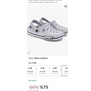 CROCS | GREY CLOGS/ NO FLAWS | NEVER US