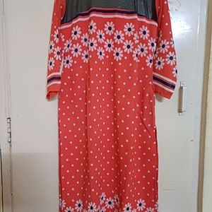 Netted Neck Kurta