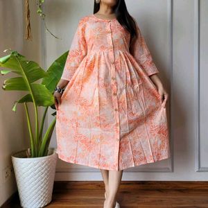 Bagru Handblock Printed One Piece Dresses👗