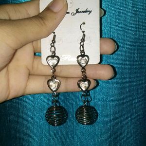 Long Black Earrings