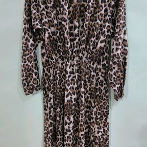 Cheetah Print One Piece Mid Length Women