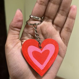 Customized Heart Shaped Keychain