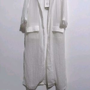 Korean Oversized White Shrug