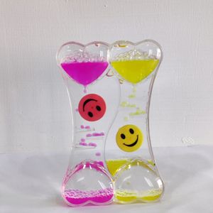 Smiley Timer Wheel Droplet Liquid Hour Glass