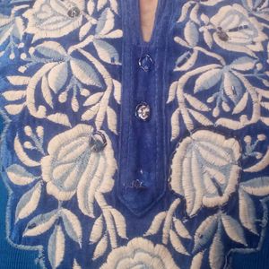 Wollen Winter Kurta Preety Royal Blue 💙 Colour