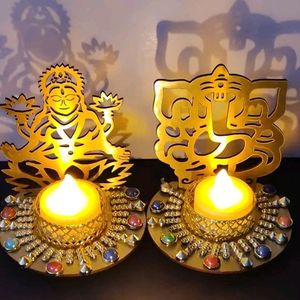 A Tealight Of Laxmi Ji & Ganesh J