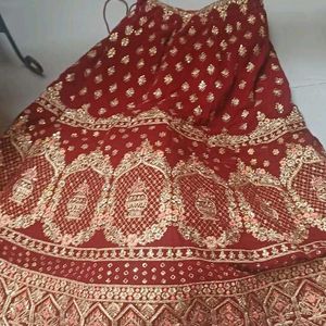 Velvet Bridal Lehenga Very Brand New