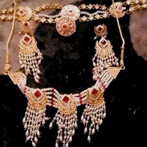 Choker Earning With Mathapati Combo Rajwadi Jewel